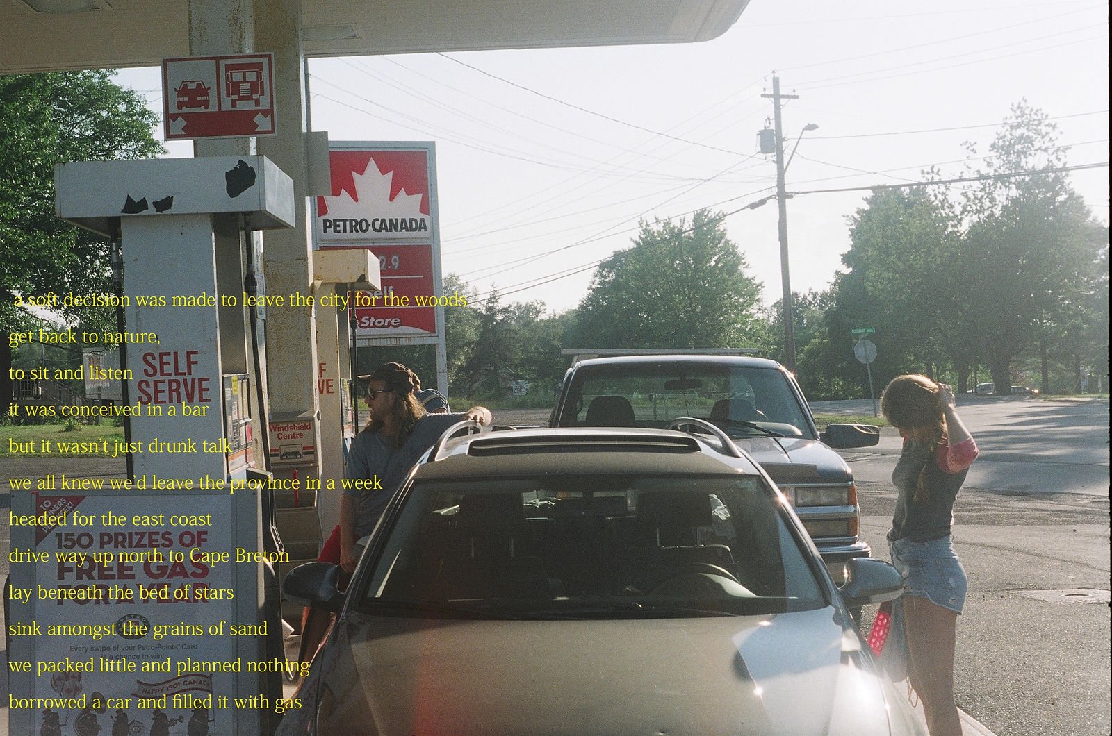 getting gas for the car