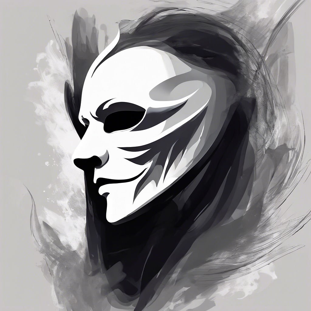 A man with a mask