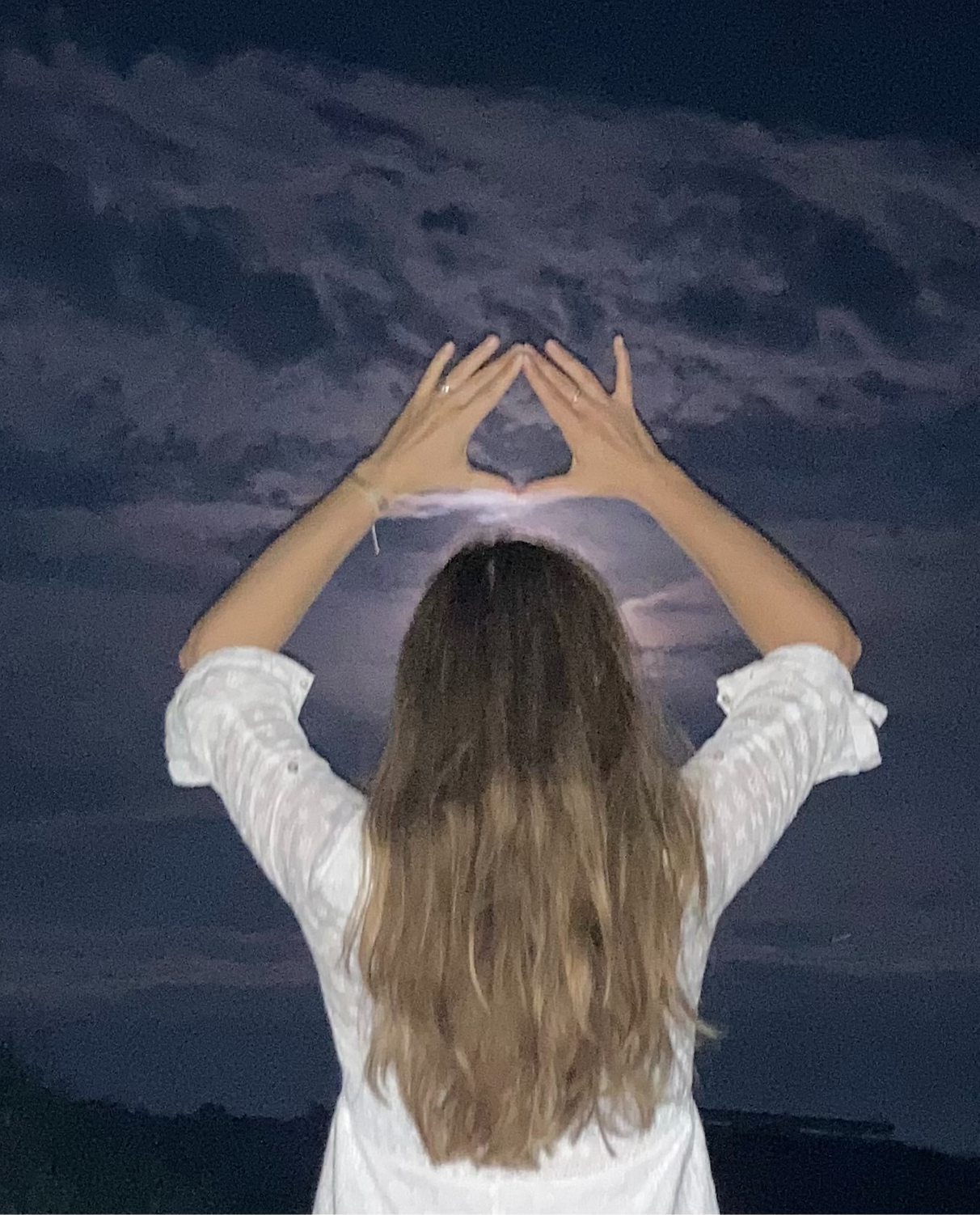 Woman in moonlight